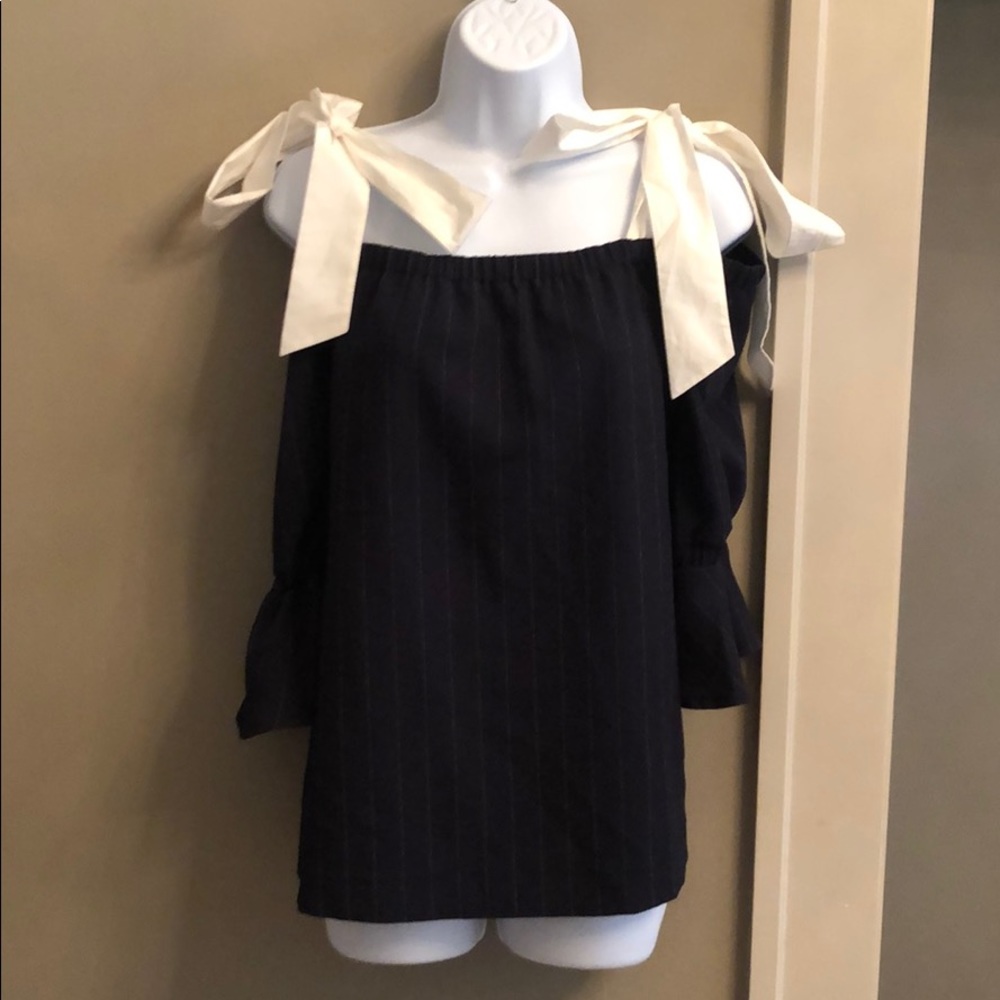 3/4 sleeve off the shoulder top